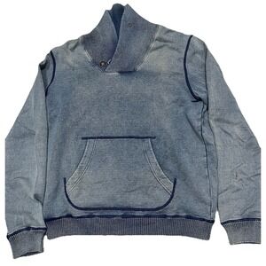 C.P. Company Blue Acid Wash Pullover Sweater Mens XXL